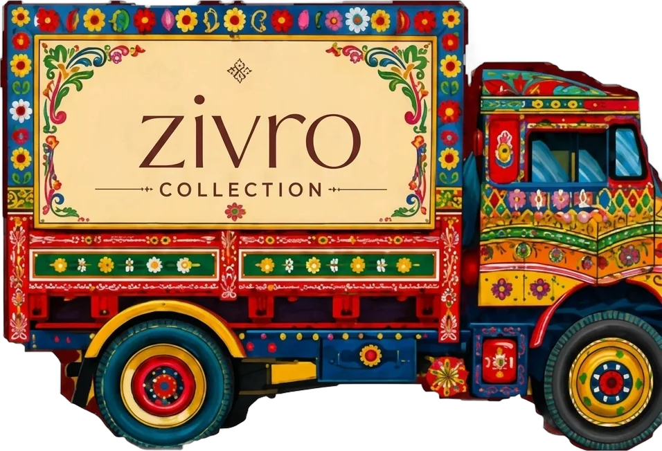 ZIVRO collection painted in Pakistani truck-art style